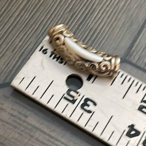Sterling Silver Filigree- Scroll Slide - Bar Pendant